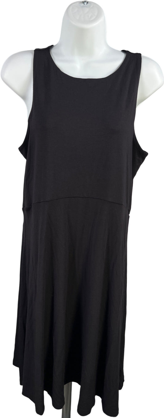 Athleta Women’s Black Santorini Thera. Sleeveless Dress - M Tall