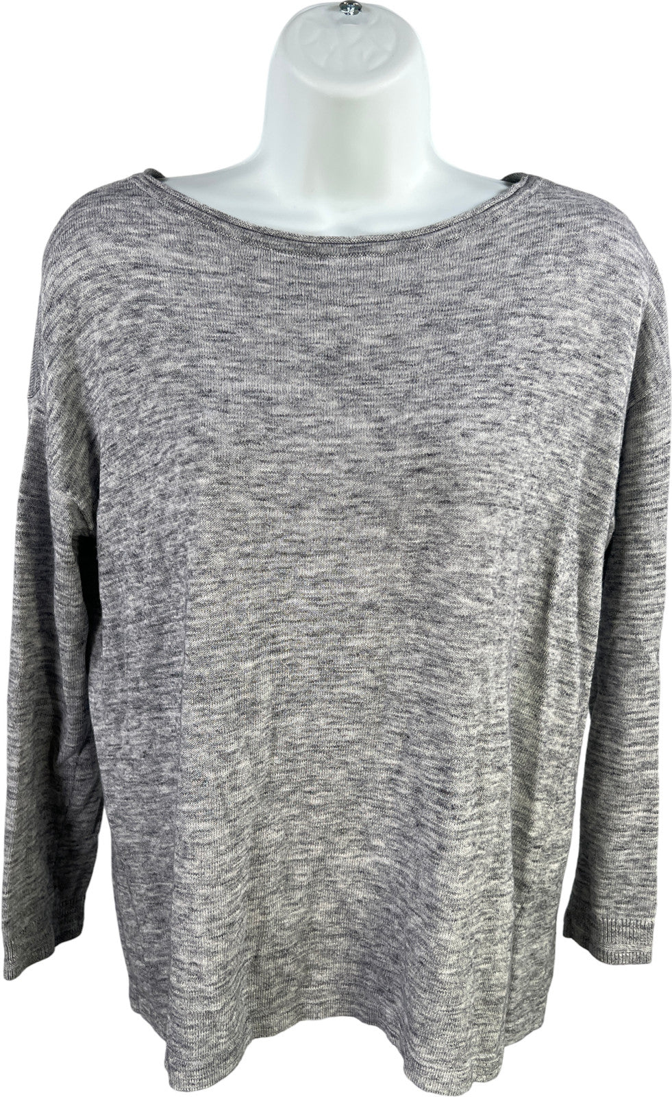 Pure J.Jill Women’s Gray Long Sleeve Thin Knit Sweater - S Petite