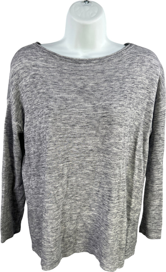 Pure J.Jill Women’s Gray Long Sleeve Thin Knit Sweater - S Petite