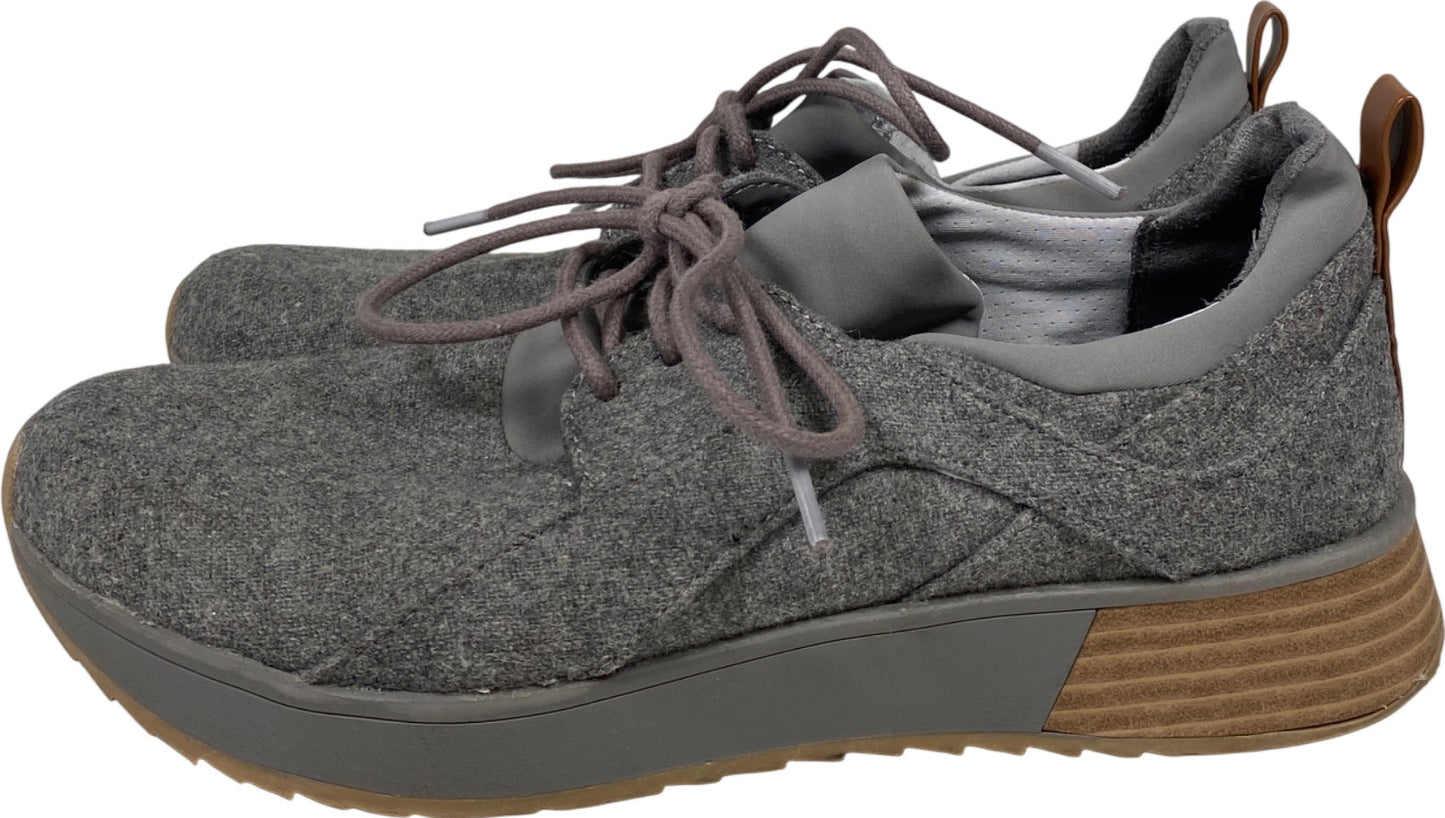 Dr. Scholls Women’s Gray Texture Lace Up Walking Shoes - 8