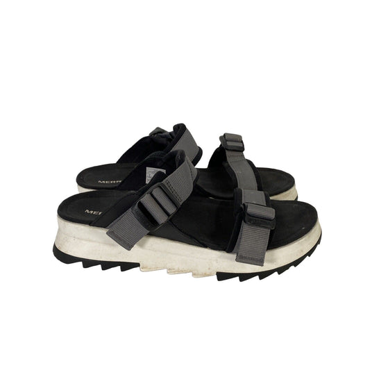 Merrell Women's Black/White Alpine Cush Slide Sandals - 8