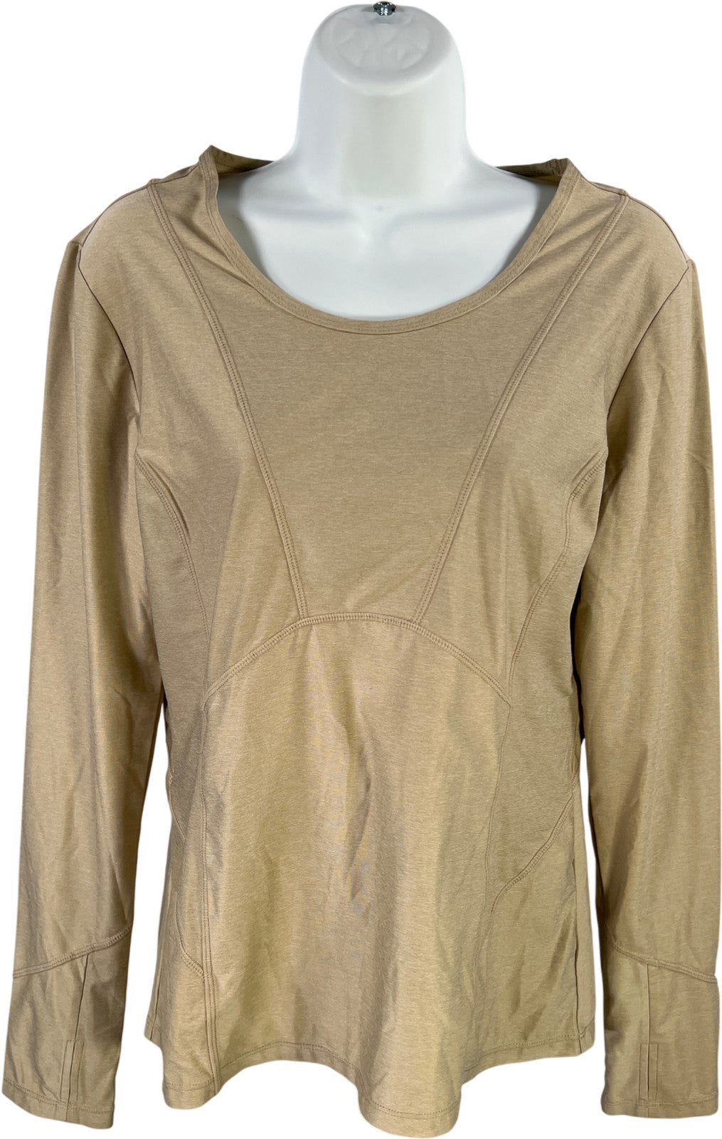 Athleta Women’s Beige Long Sleeve Athletic Shirt - M