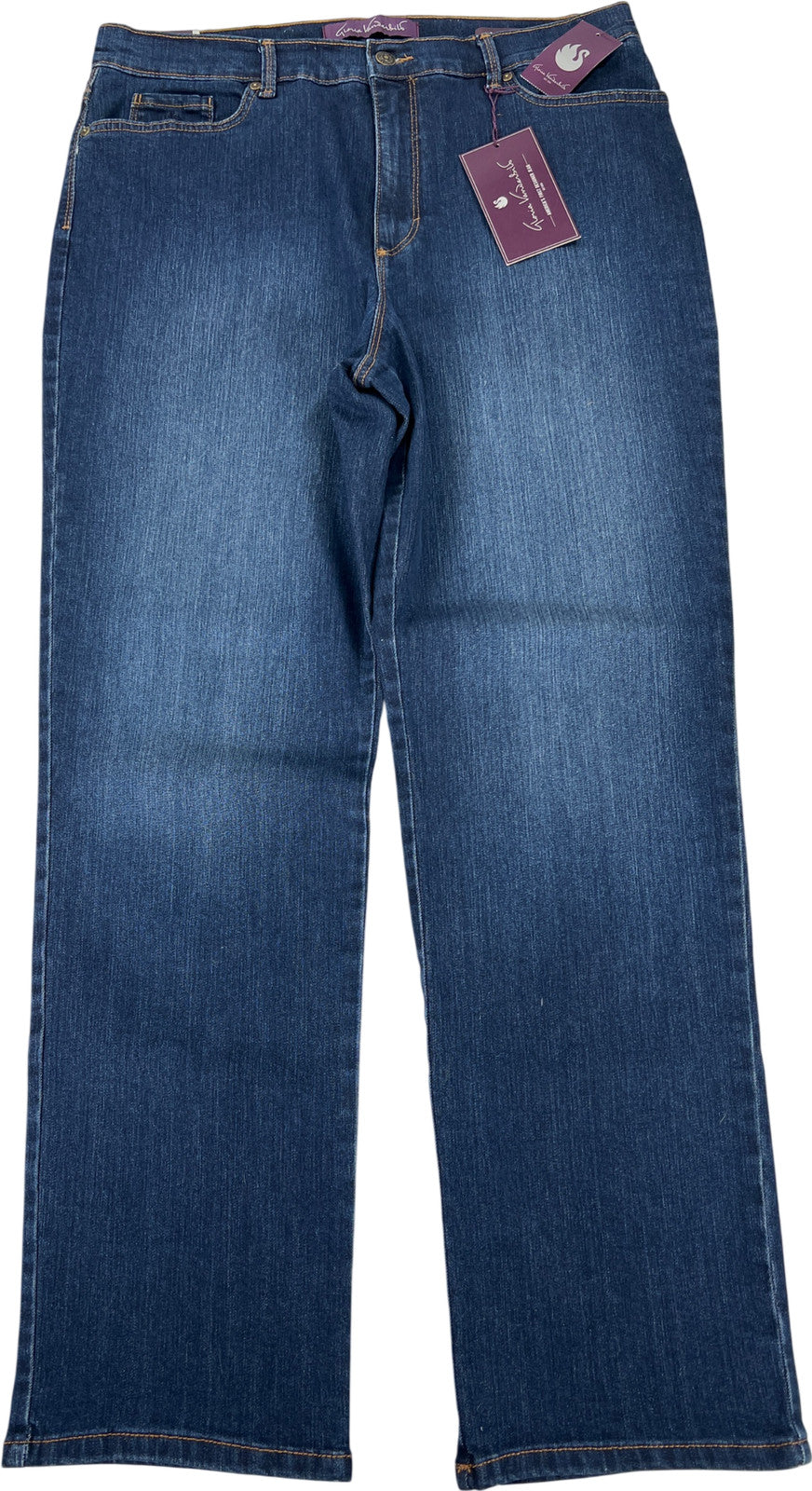 Gloria Vanderbilt Women’s Dark Wash Amanda Tapered Leg Denim Jeans - 14