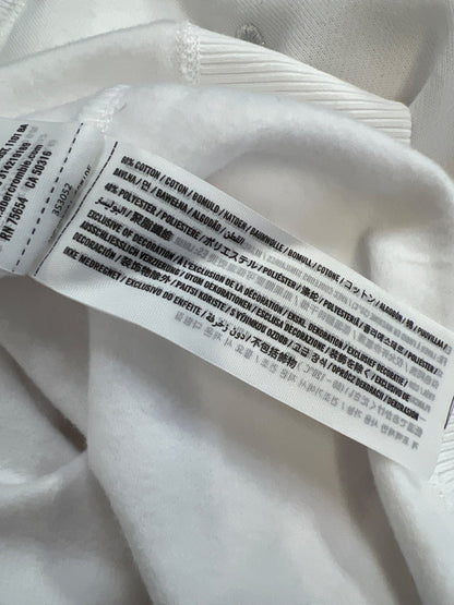 Hollister Women’s White Embroidered Long Sleeve Crewneck Sweatshirt - L