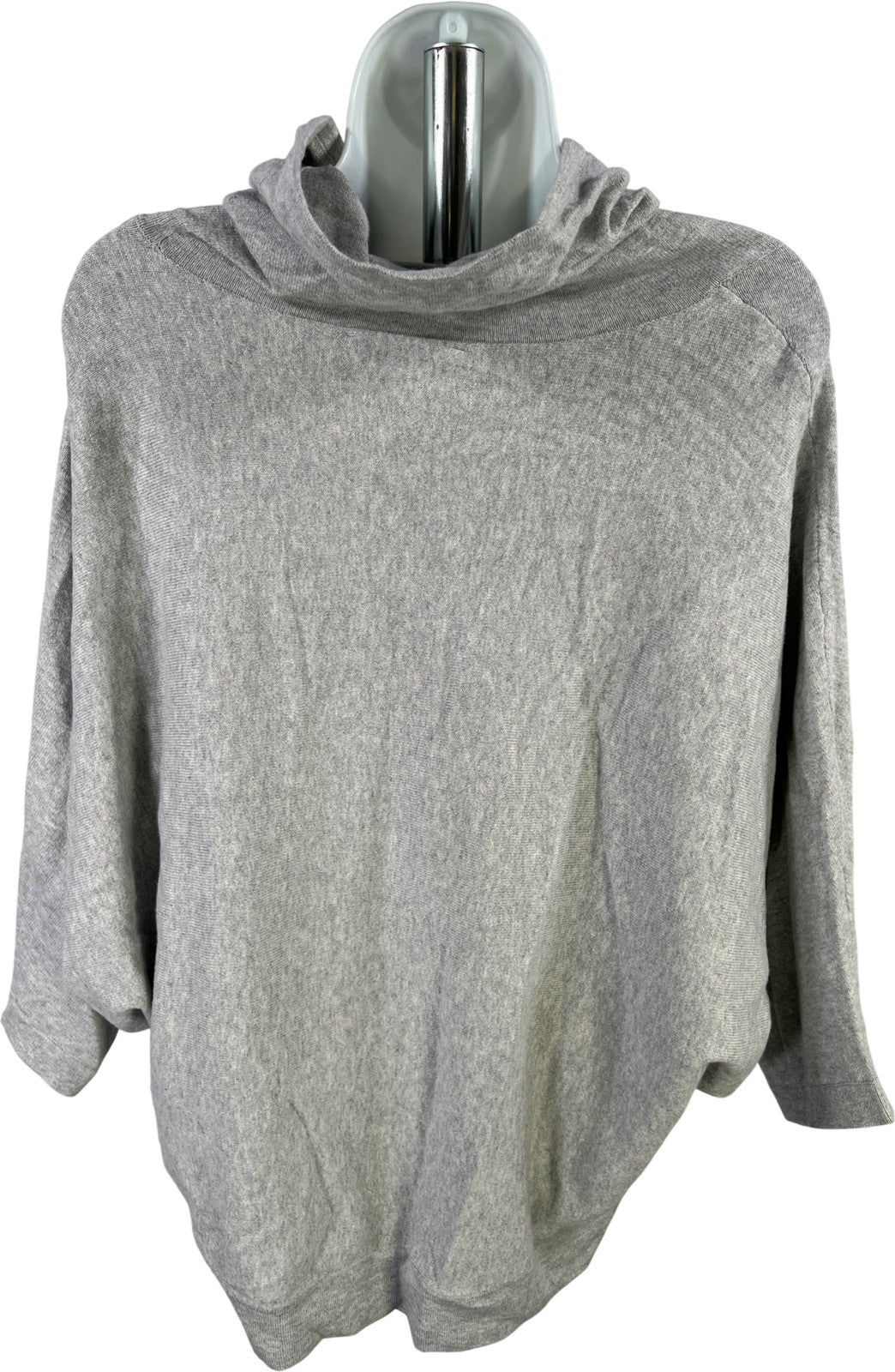 Pure J.Jill Women’s Gray 1/2 Sleeve Cowl Neck Sweater - M