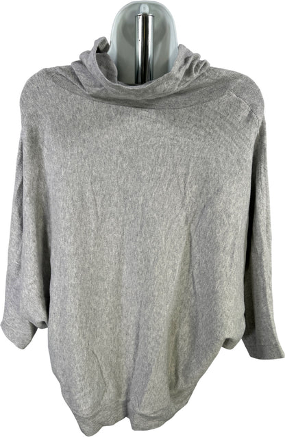 Pure J.Jill Women’s Gray 1/2 Sleeve Cowl Neck Sweater - M