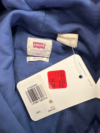 Levi’s Men’s Blue/White Relaxed Fit Pullover Sweatshirt - XXL