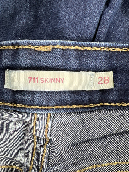 Levi&#39;s Women&#39;s Dark Wash 711 Skinny Denim Jeans - 28