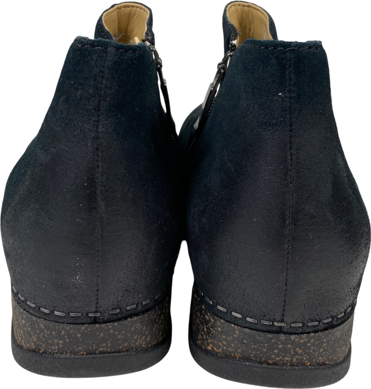 Dansko Women’s Black Burnished Suede Makara Ankle Boots - 39/US 8.5