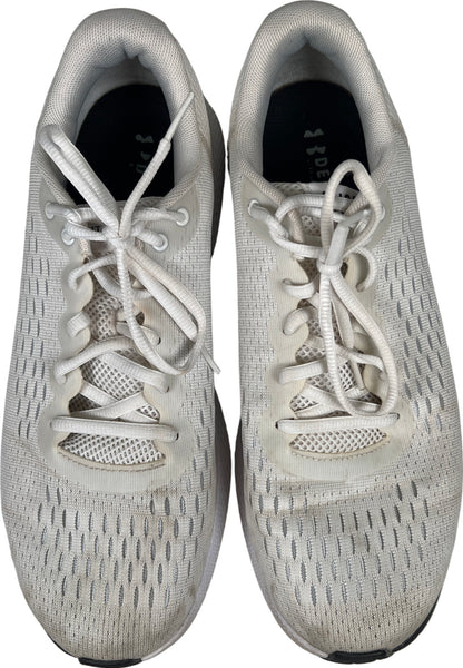 Under Armour Men’s White/Ivory Charged Pursuit Lace Up Athletic Sneakers - 10.5