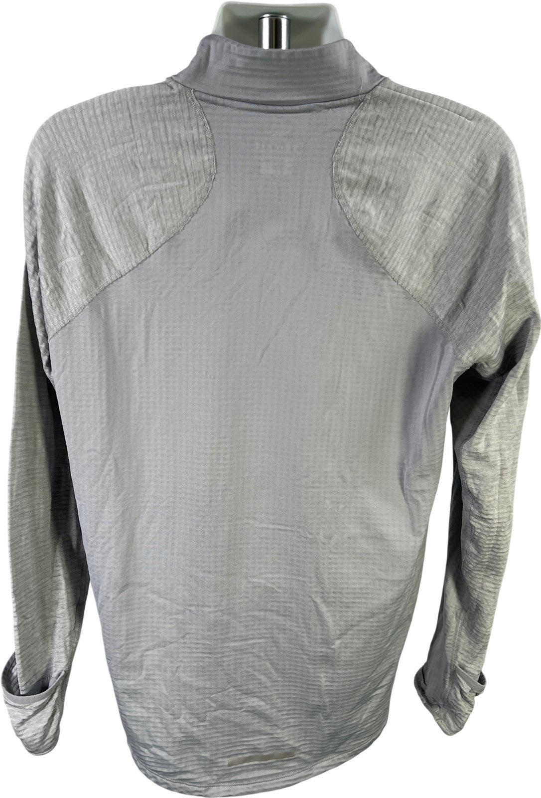 Nike Men’s Gray Therma Sphere 1/4 Zip Long Sleeve Pullover Running Shirt - L