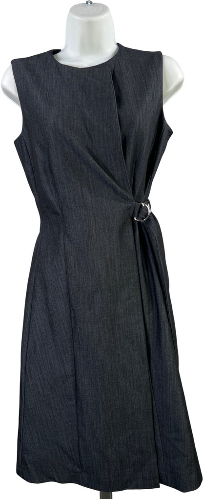 Calvin Klein Blue Chambray Sleeveless V-Neck Sheath Dress - 2