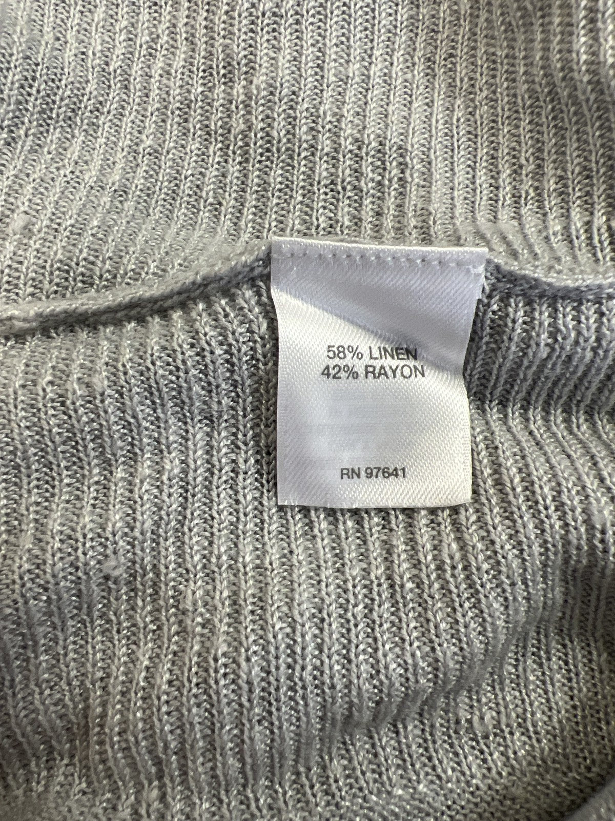 J.Jill Women’s Light Gray Thin Knit 3/4 Sleeve Sweater - M