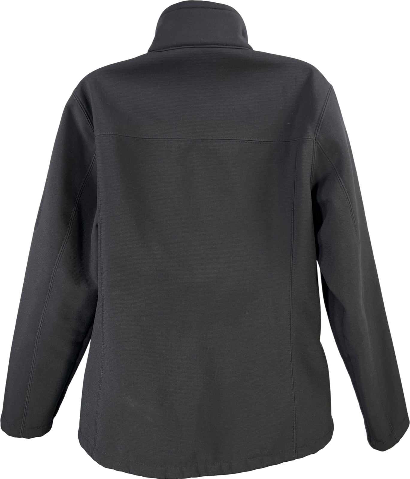 Eddie Bauer Women’s Black Fleece Lined Full Ripstop Zip Soft Shell Jacket - L