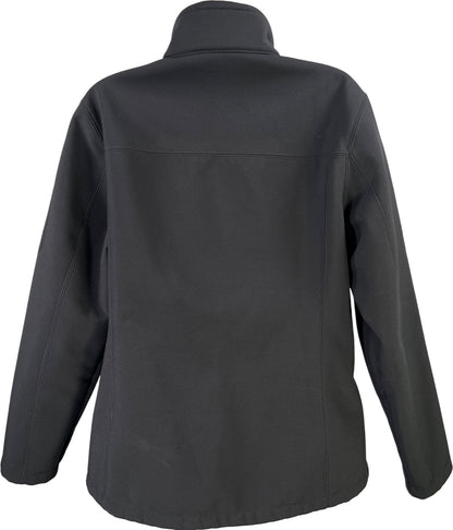 Eddie Bauer Women’s Black Fleece Lined Full Ripstop Zip Soft Shell Jacket - L