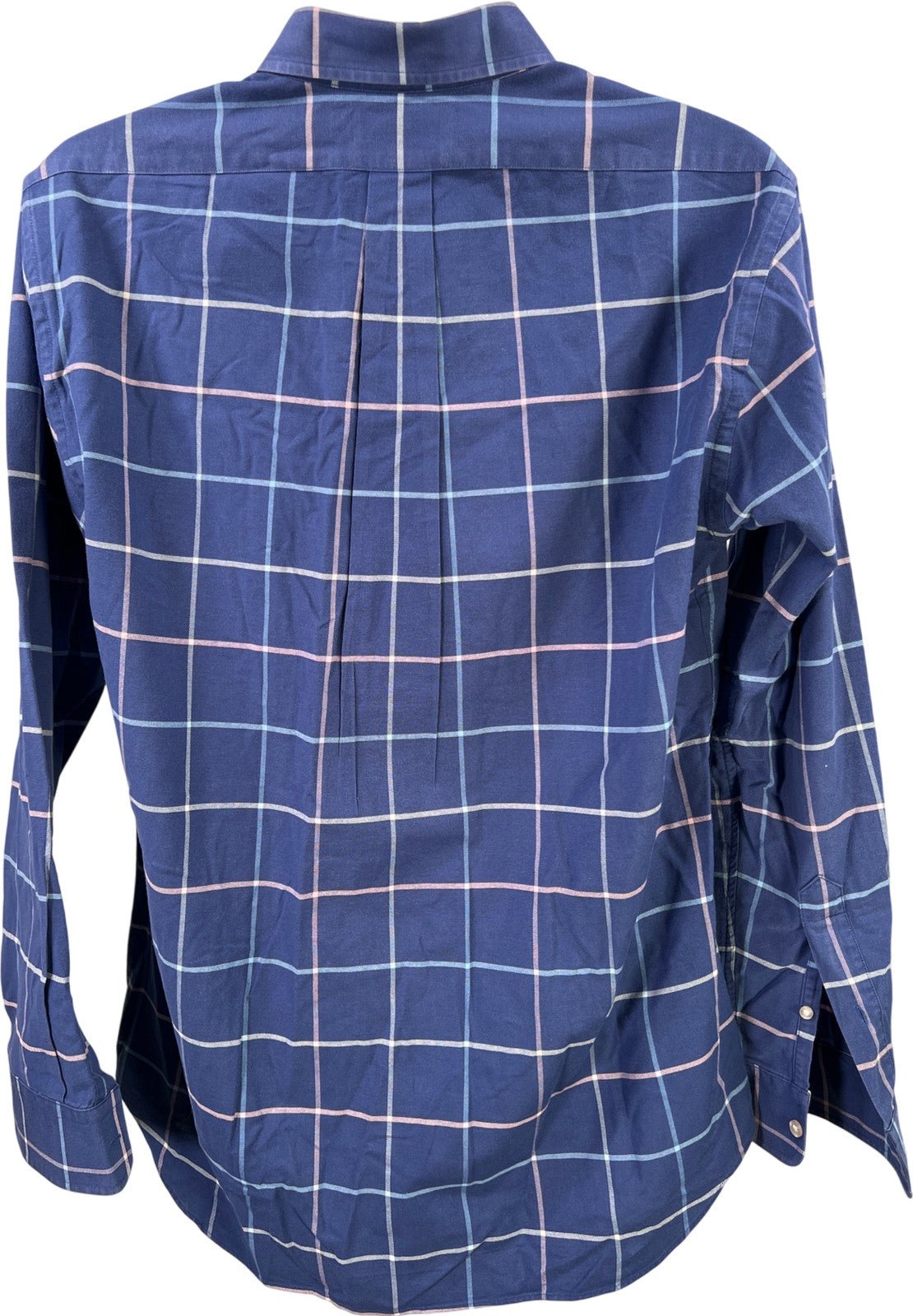 Vineyard Vines Men’s Blue Plaid Button Up Slim Fit Tucker Shirt - L