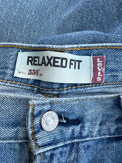 Levi’s Men’s Light Wash 550 Relaxed Fit Denim Jeans - 36x30