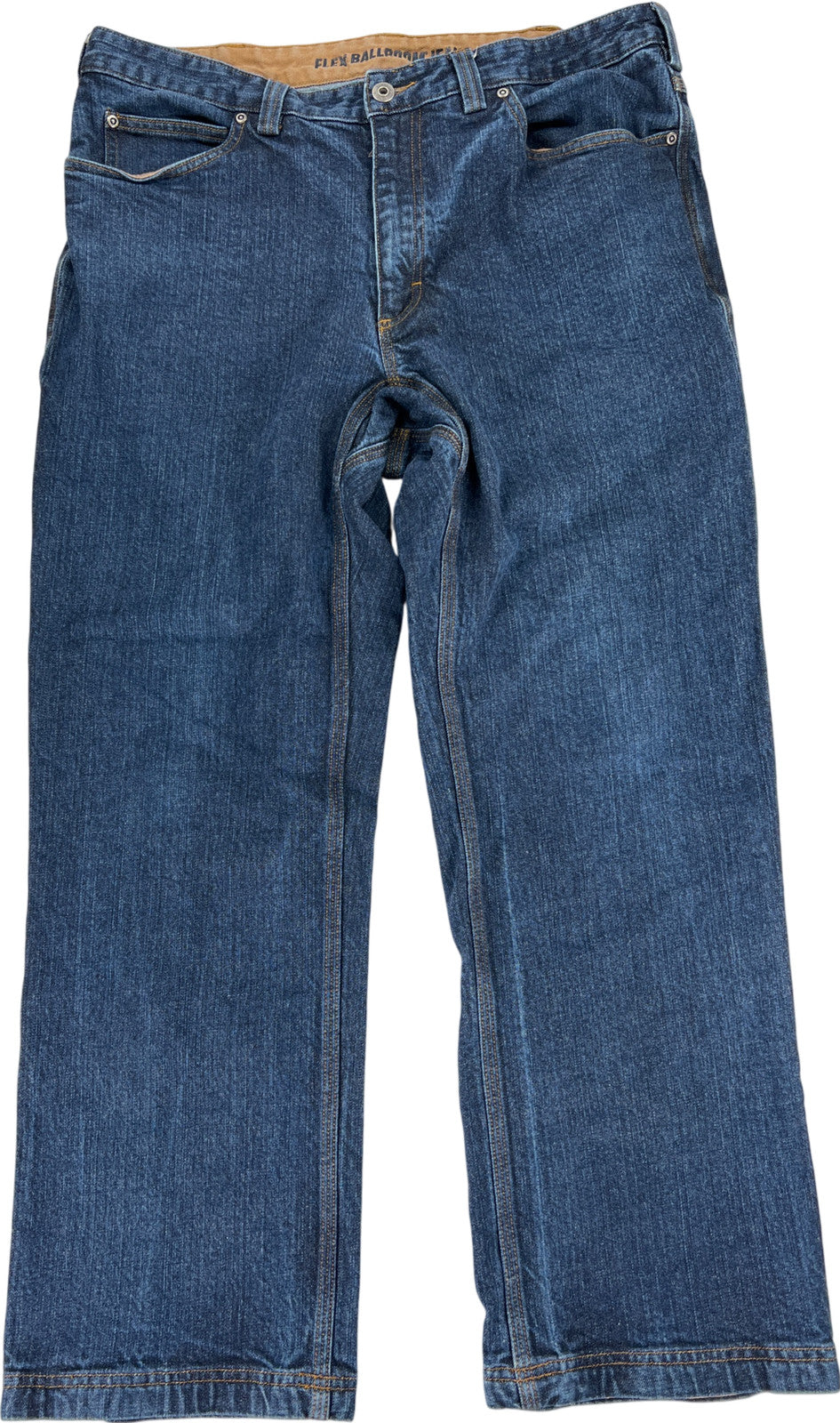 Duluth Trading Men’s Medium Wash Flex Ballroom Denim Jeans - 38x30