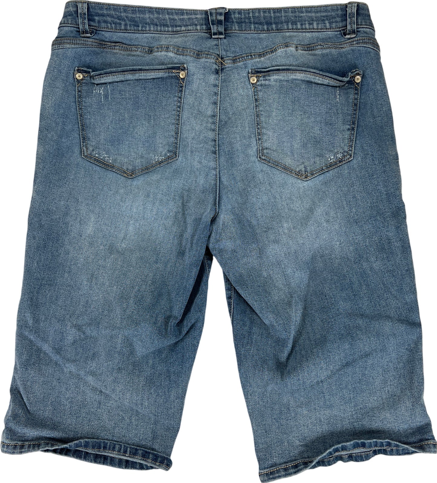 Wit and Wisdom Women’s Light Wash Bermuda Jean Shorts - 14