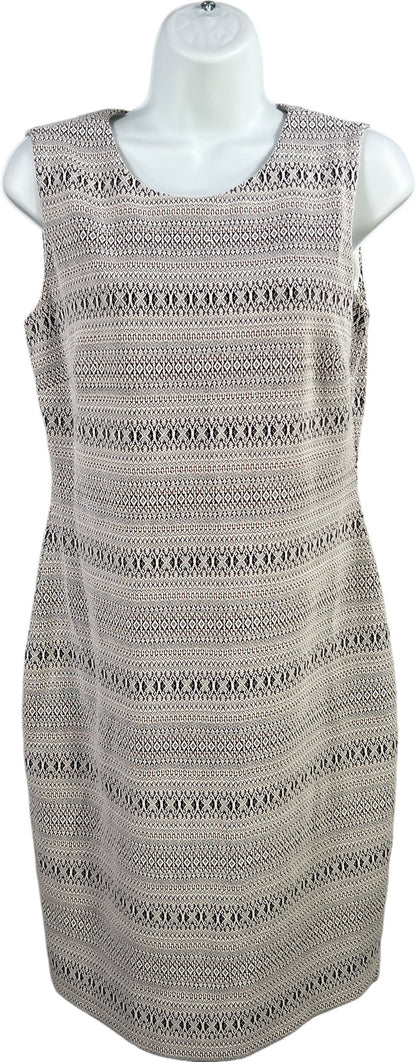 Calvin Klein Women’s White/Black Zipper Back Sleeveless Sheath Dress - 4