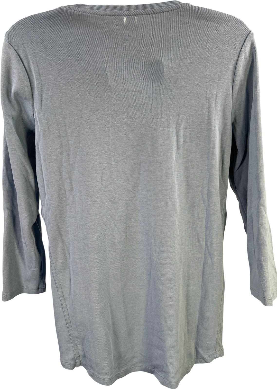 J.Jill Women’s Blue 3/4 Sleeve Side Inset Pima T-Shirt - XS