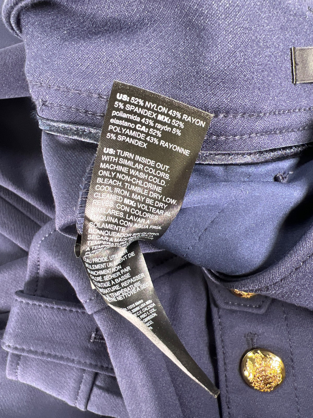 White House Black Market Women’s Blue Jolie Straight Dress Pants - 14