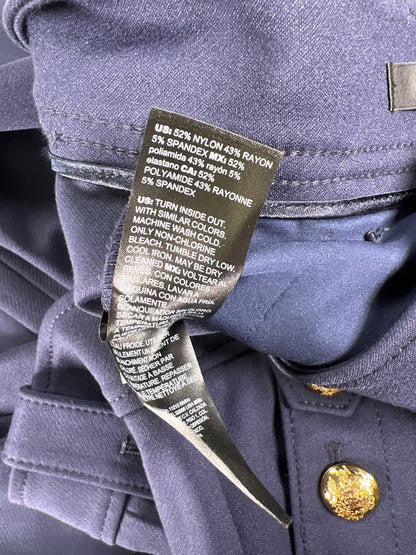 White House Black Market Women’s Blue Jolie Straight Dress Pants - 14