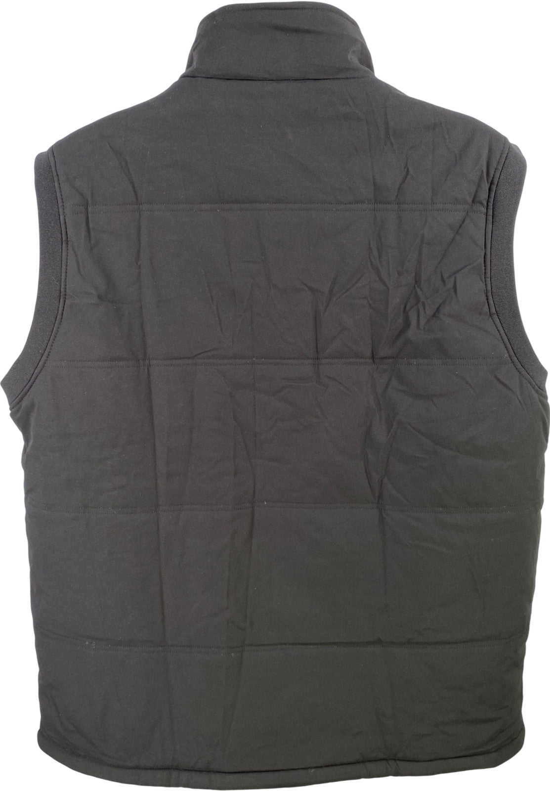 MagcoMsen Men’s Black Fleece Lined Full Zip Light Puffer Vest - 2XL