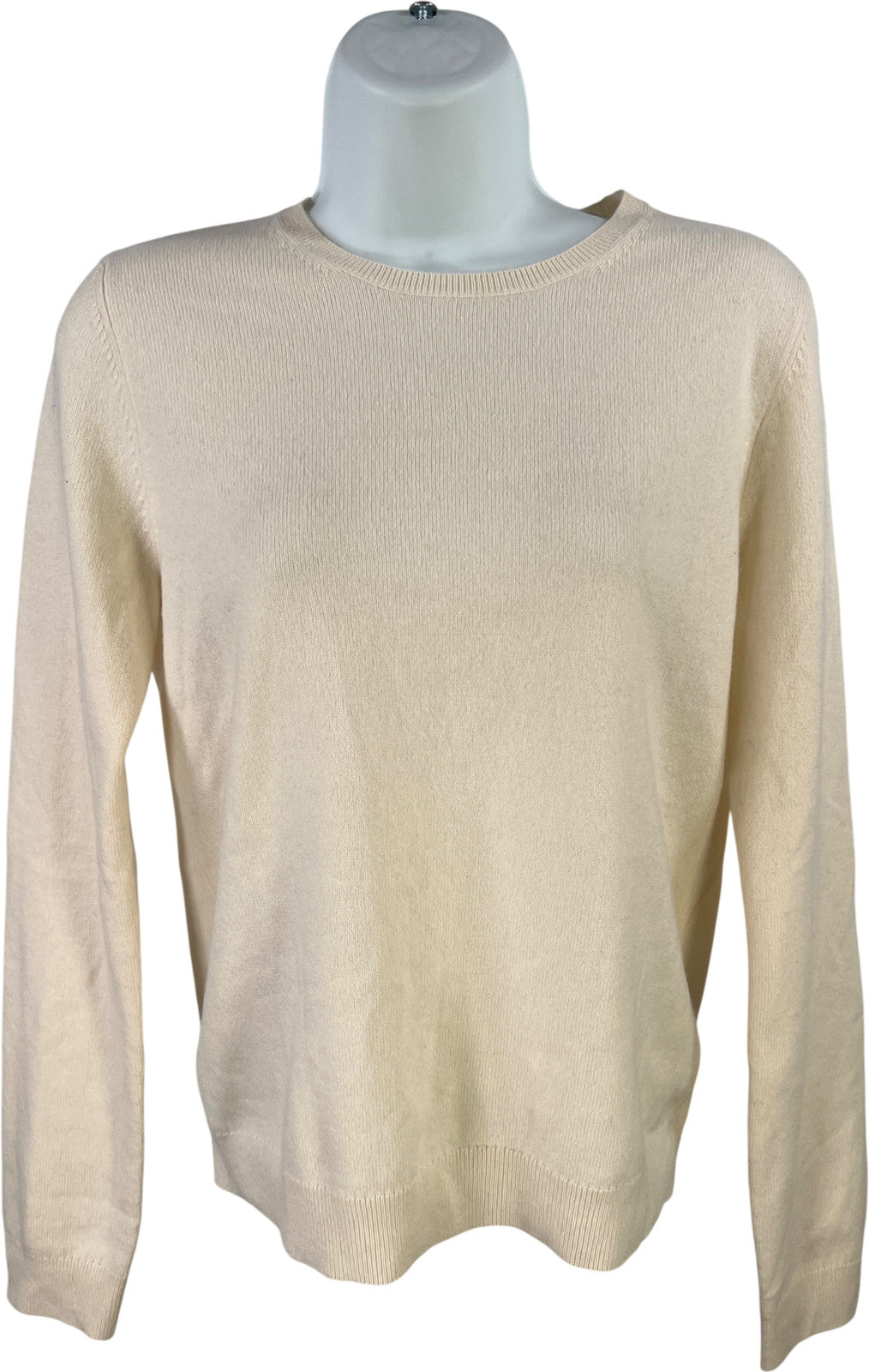 Saks 5th Avenue Women’s Ivory/White Cashmere Long Sleeve Sweater - S