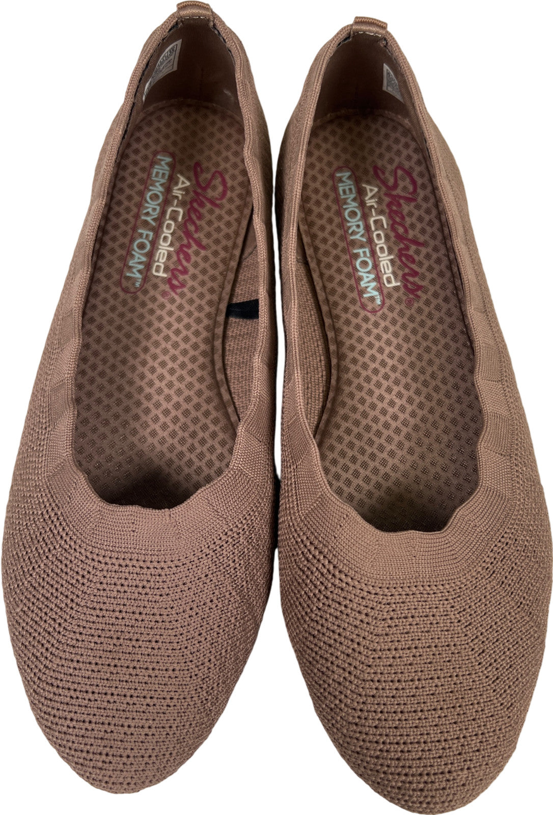 Skechers Women’s Brown Air Cooled Stretch Memory Foam Flats - 6.5