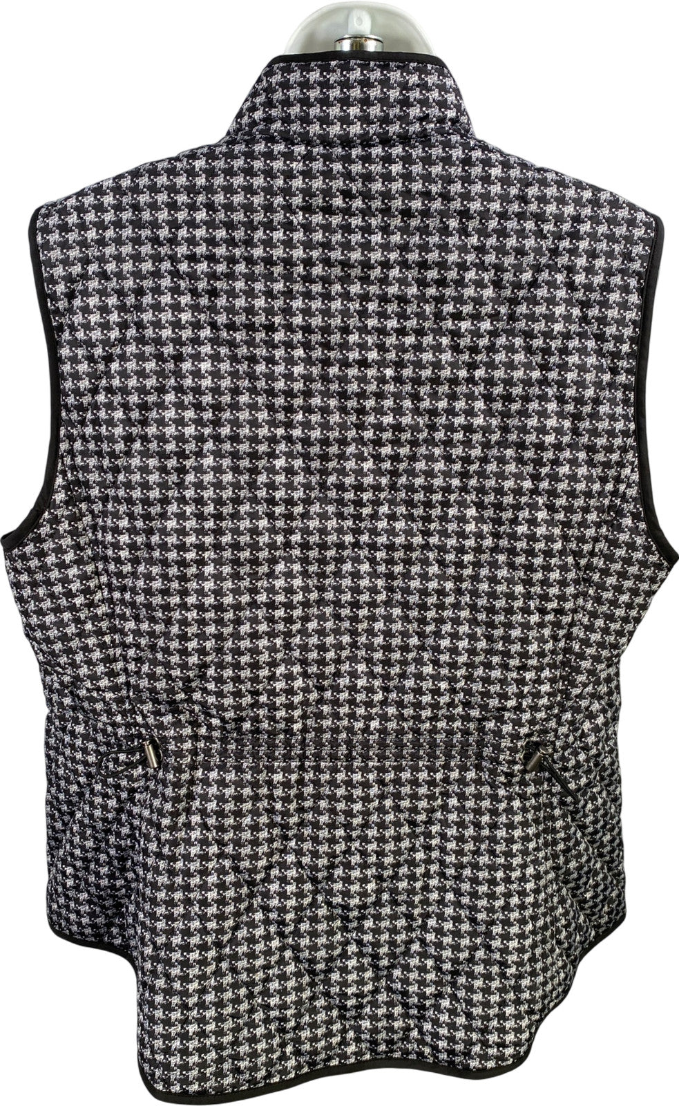 Croft and Barrow Women’s Black Sleeveless Light Puffer Full Zip Vest - L