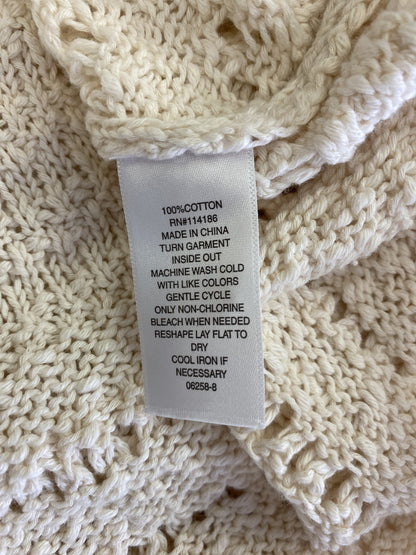 ANA Women’s Ivory Birch Crochet Sleeveless Tank Top - M