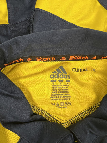 Adidas Women’s Blue Scorch U of M Michigan Short Sleeve Athletic Polo Shirt - M