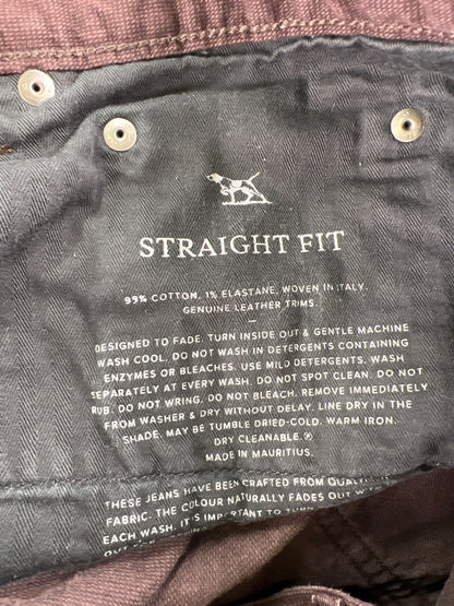 Rodd and Gunn Men’s Dark Purple Straight Leg Jeans - 38L