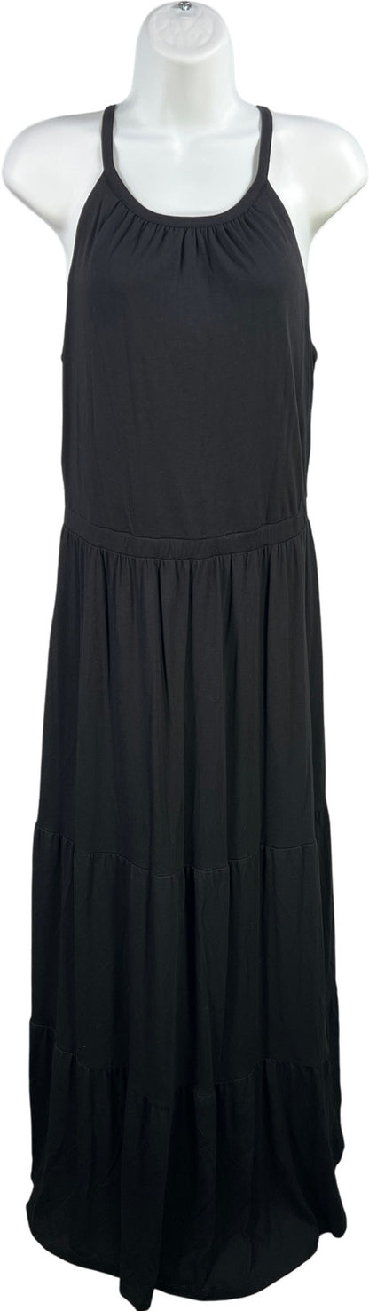 Old Navy Women’s Black Tiered Sleeveless Maxi Dress - M Tall