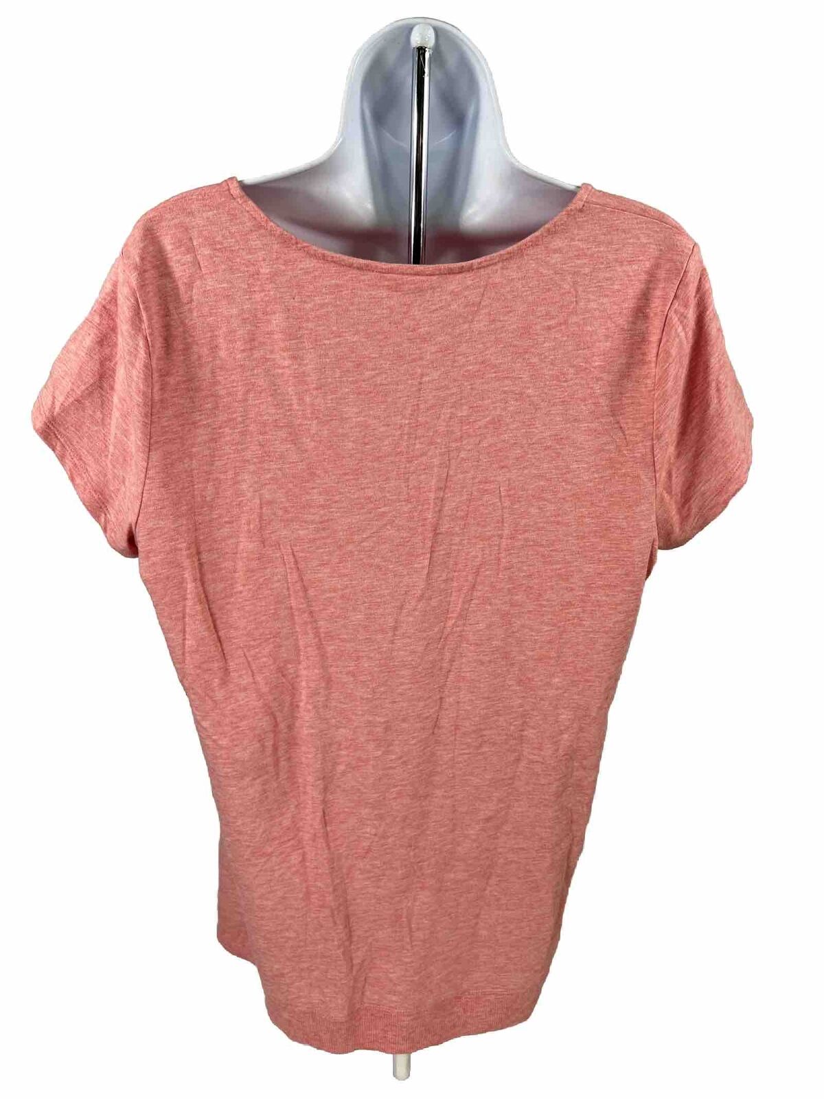 J.Jill Women's Pink Short Sleeve V-Neck T-Shirt - M
