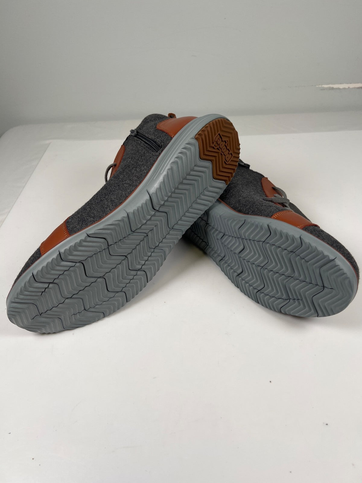 Propet Women’s Gray/Brown Travel Fit Side Zip Booties - 12 X(2E)