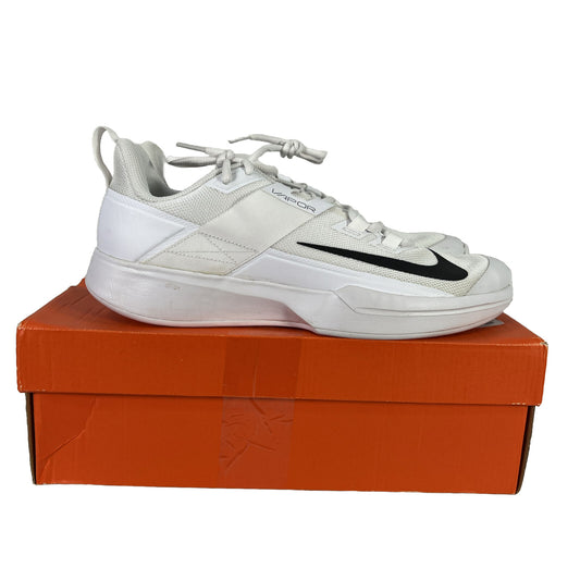 Nike Men's White Vapor Lite HC Lace Up Athletic Sneakers - 10