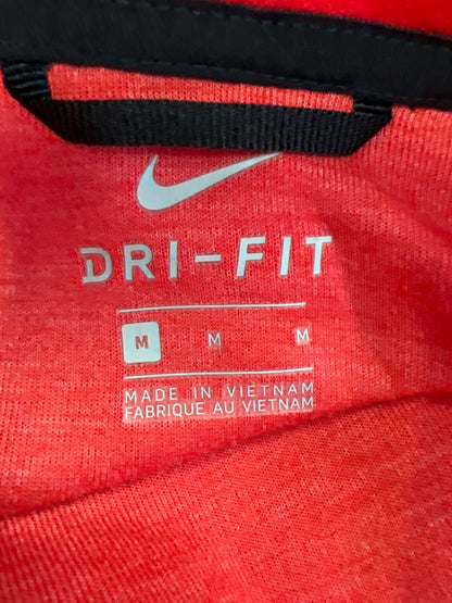 Nike Men’s Red Showtime Dri-Fit Full Zip Hooded Sweatshirt - M
