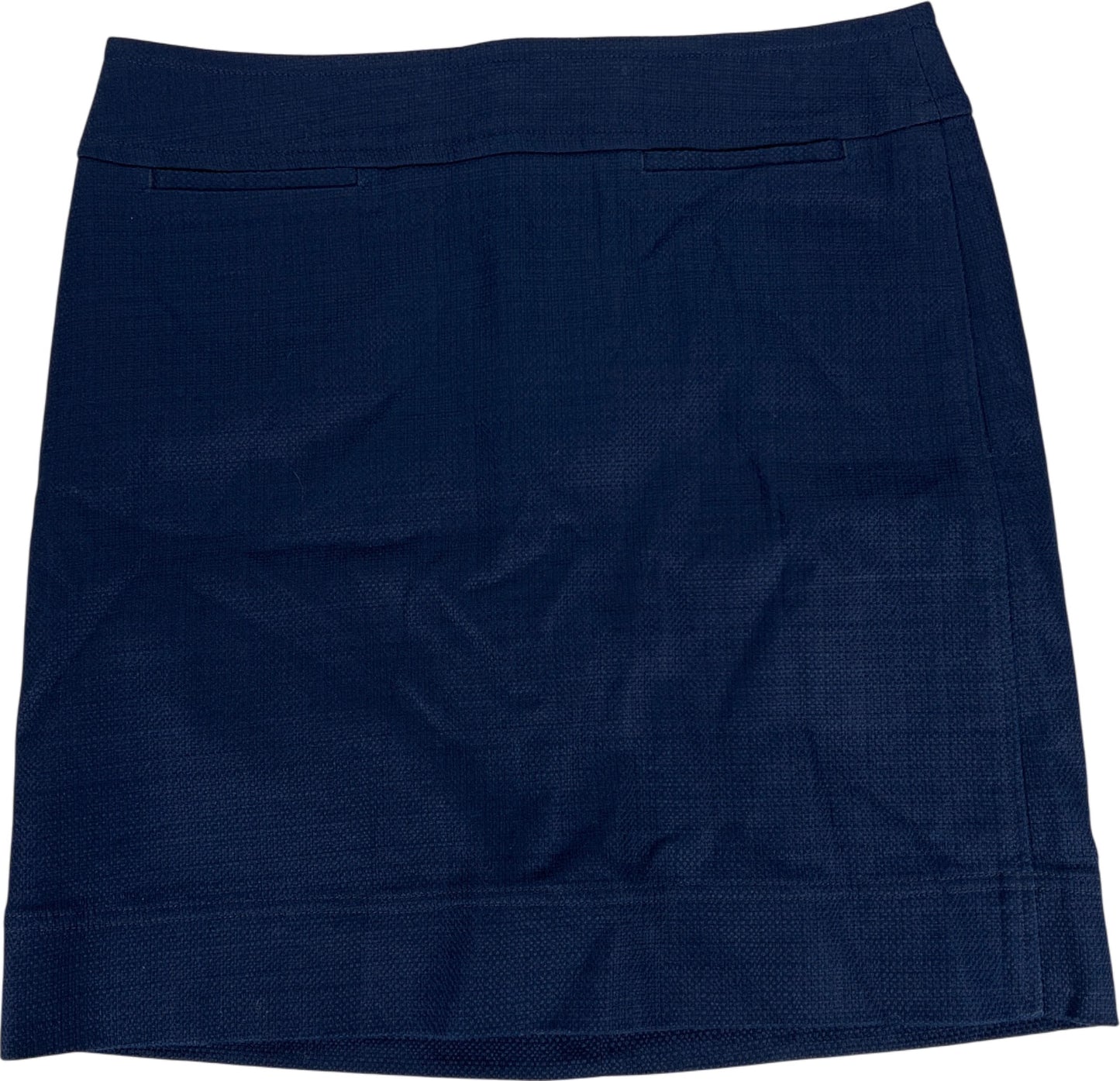 Talbots Women’s Blue Zip Up Knee Length A-Line Skirt - 8 Petite