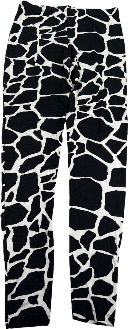 Asks Women’s Black/White Thin Pull On Leggings - 8