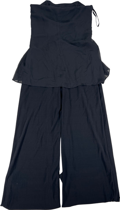 White House Black Market Women’s Black Strapless Jumpsuit - 6