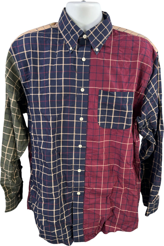 Brooks Brothers 346 Men’s Multicolor Plaid Long Sleeve Button Up Shirt - L