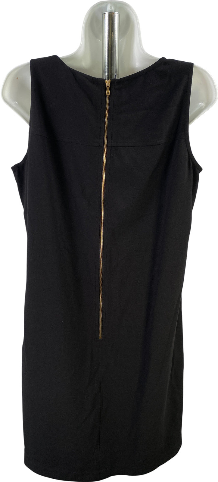 NEW LOFT Women’s Black Sleeveless Front Pocket Accent Shift Dress - 8