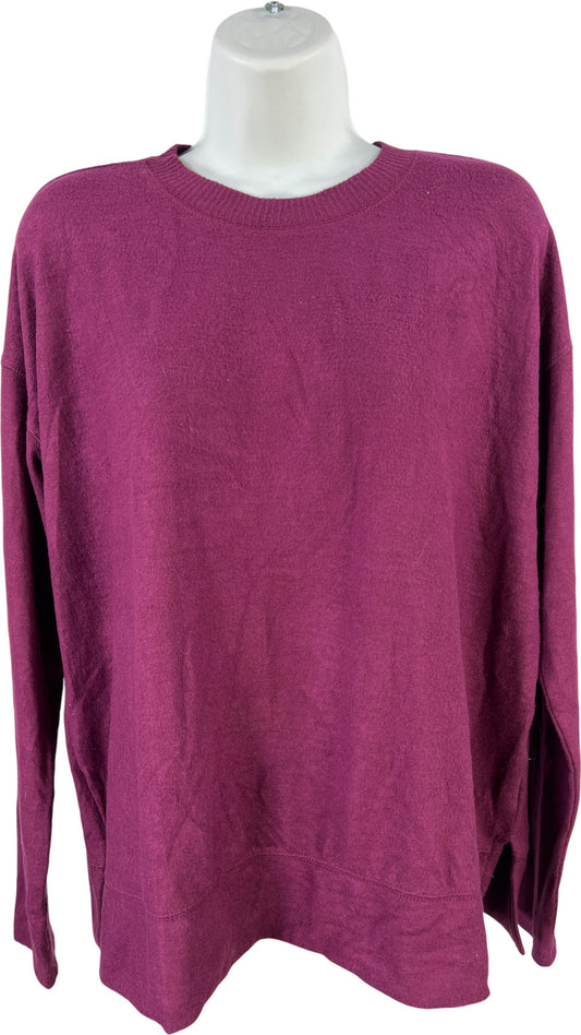 Lucky Brand Women’s Purple Cozy Crewneck Long Sleeve Shirt - S
