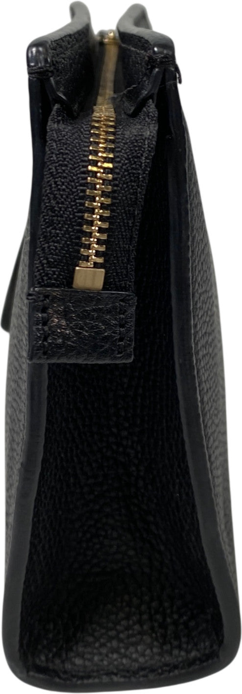 Kate Spade Women’s Black Leather Zip Close Pouch