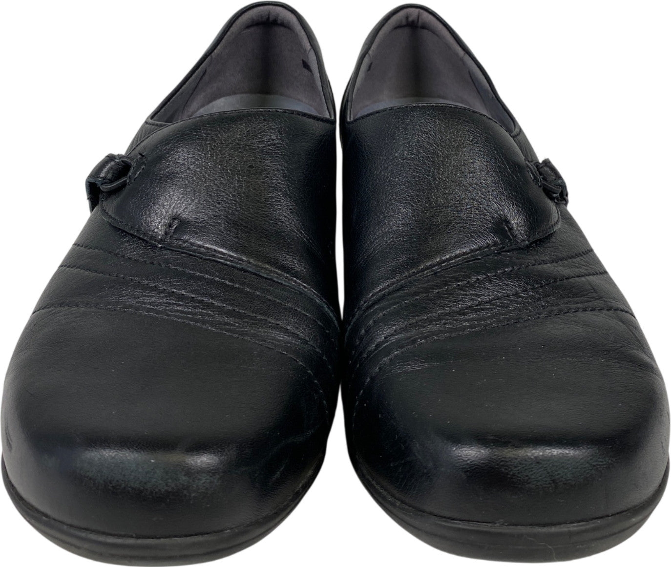 Dansko Women’s Black Leather Franny Comfort Walking Shoes - 39/US 8.5 Wide