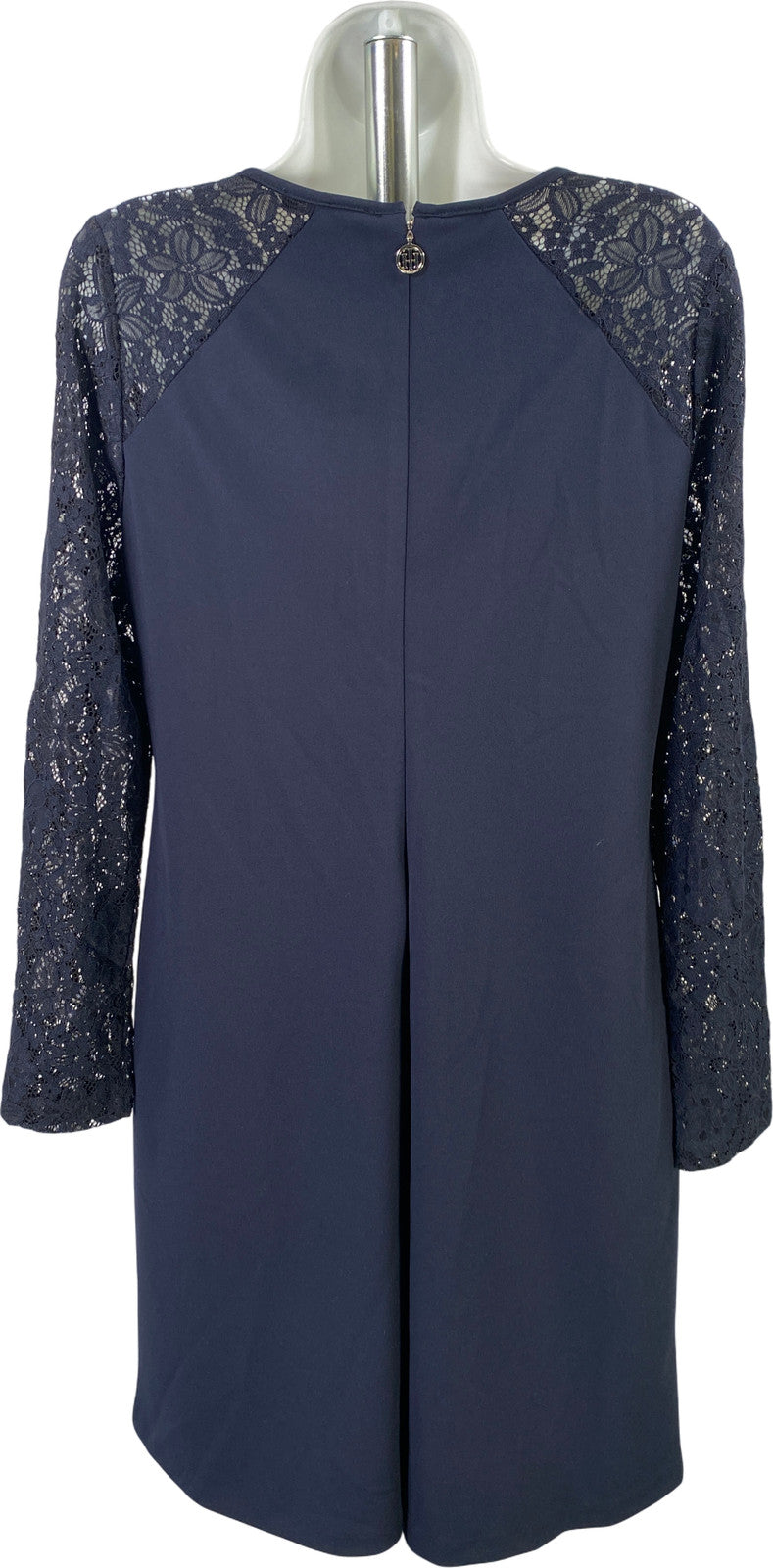 NEW Tommy Hilfiger Women’s Navy Blue Lace Sleeve Shift Dress - 10