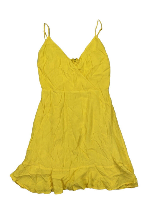 All in Favor Women's Yellow Sleeveless Short Sundress - S