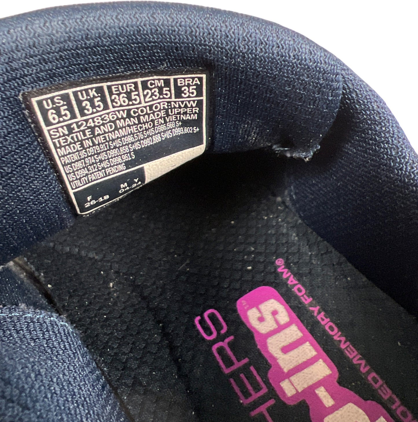 Skechers Women’s Blue Go Walk Slip In Walking Comfort Shoes - 6.5